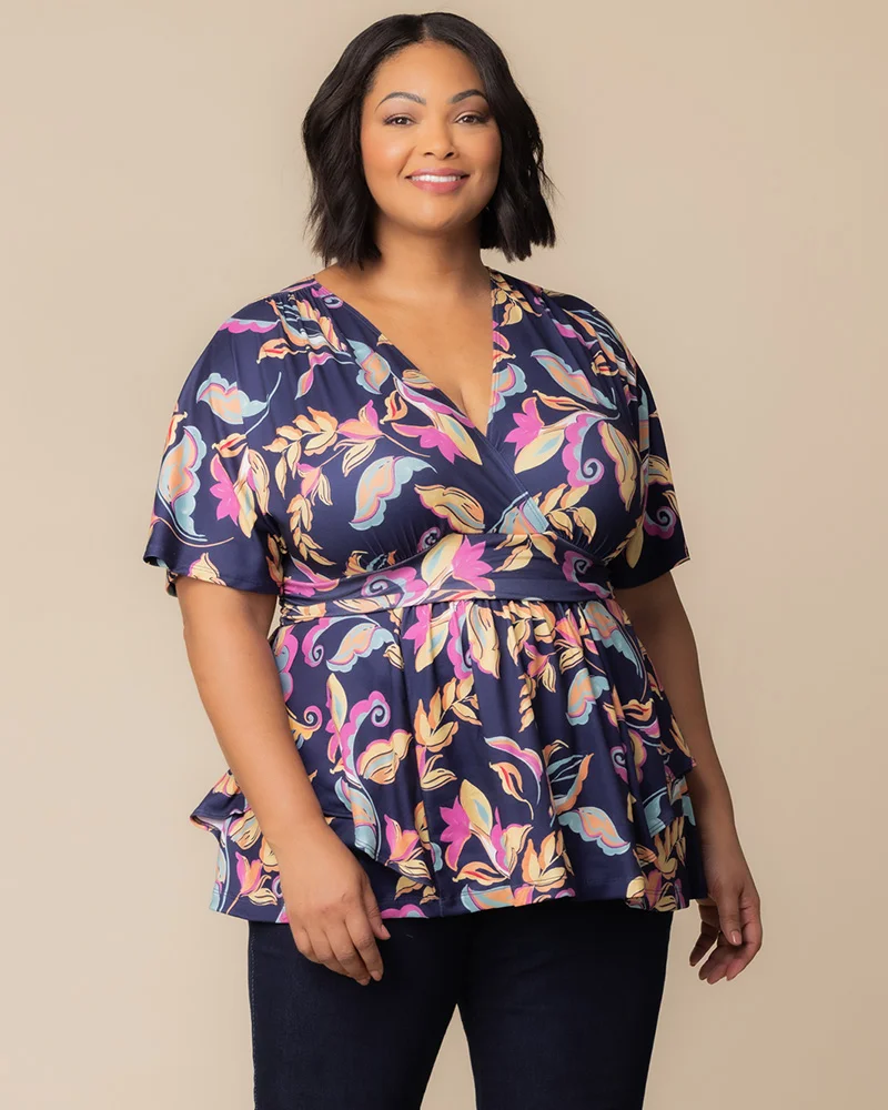 Plus Size Encore Print Blouse - Image 20