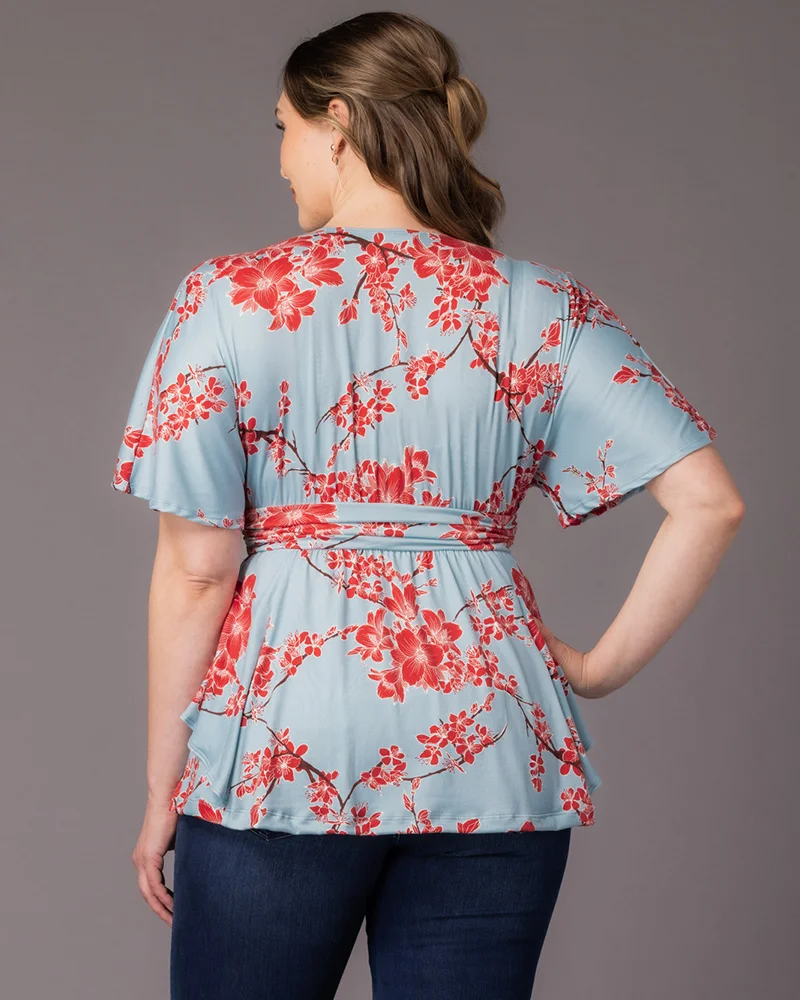 Plus Size Encore Print Blouse - Image 4