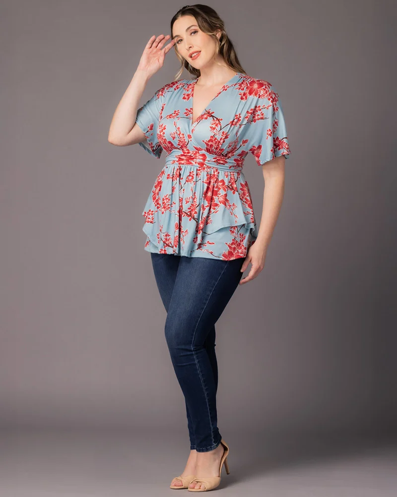 Plus Size Encore Print Blouse - Image 6
