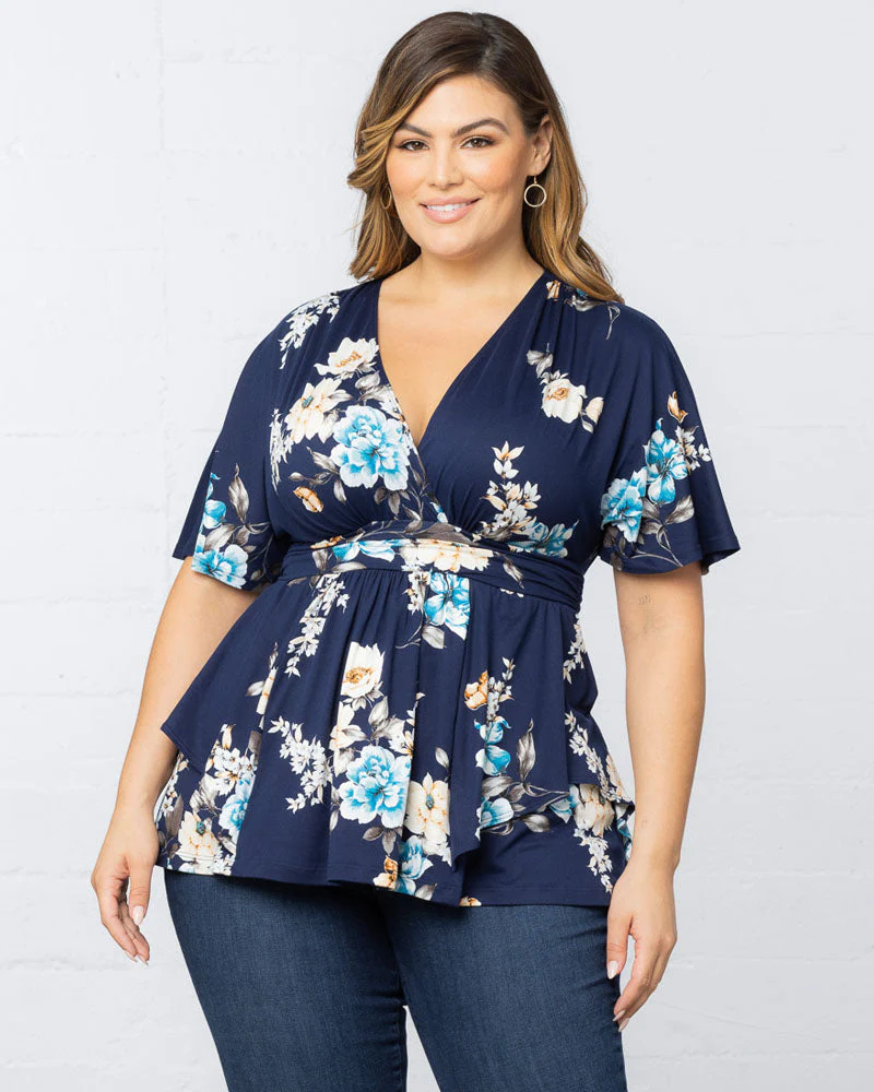Plus Size Encore Print Blouse - Image 7