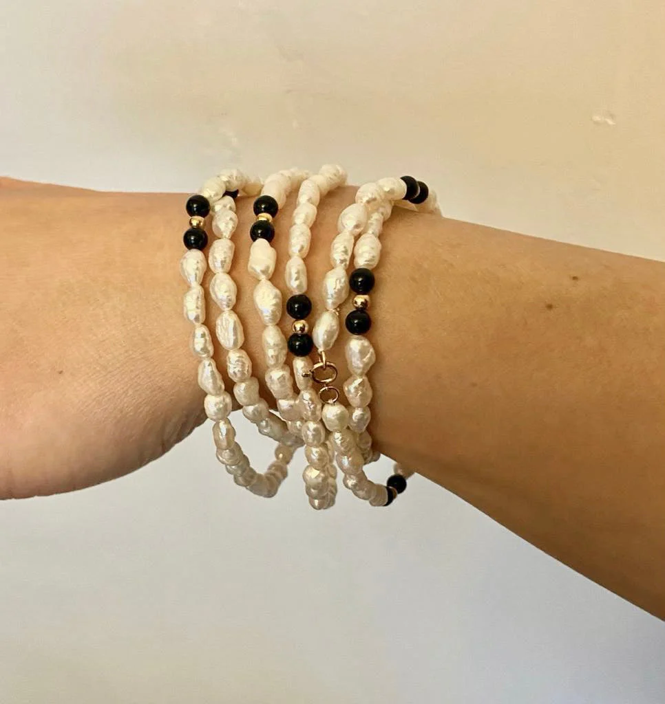 Endless Pearls Necklace & Bracelet Set - Image 2