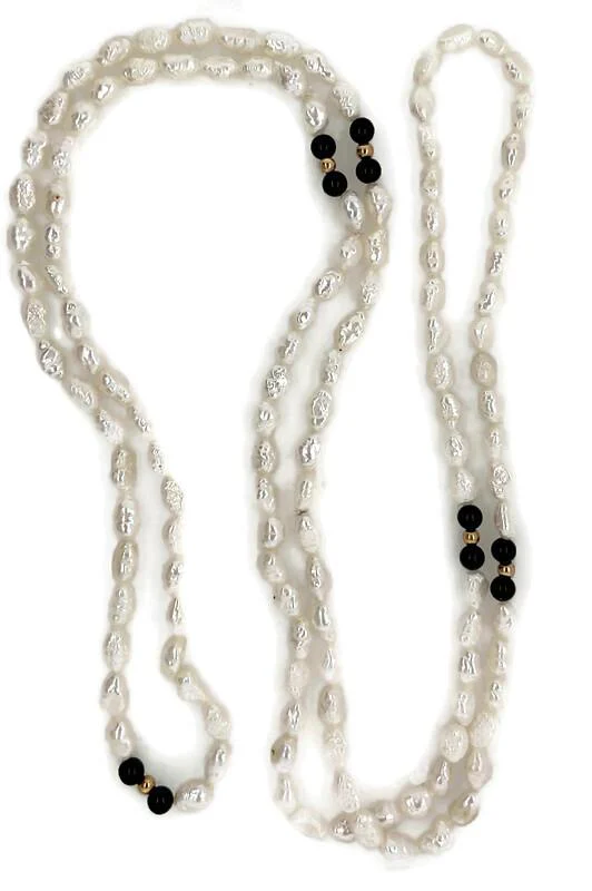 Endless Pearls Necklace & Bracelet Set - Image 5