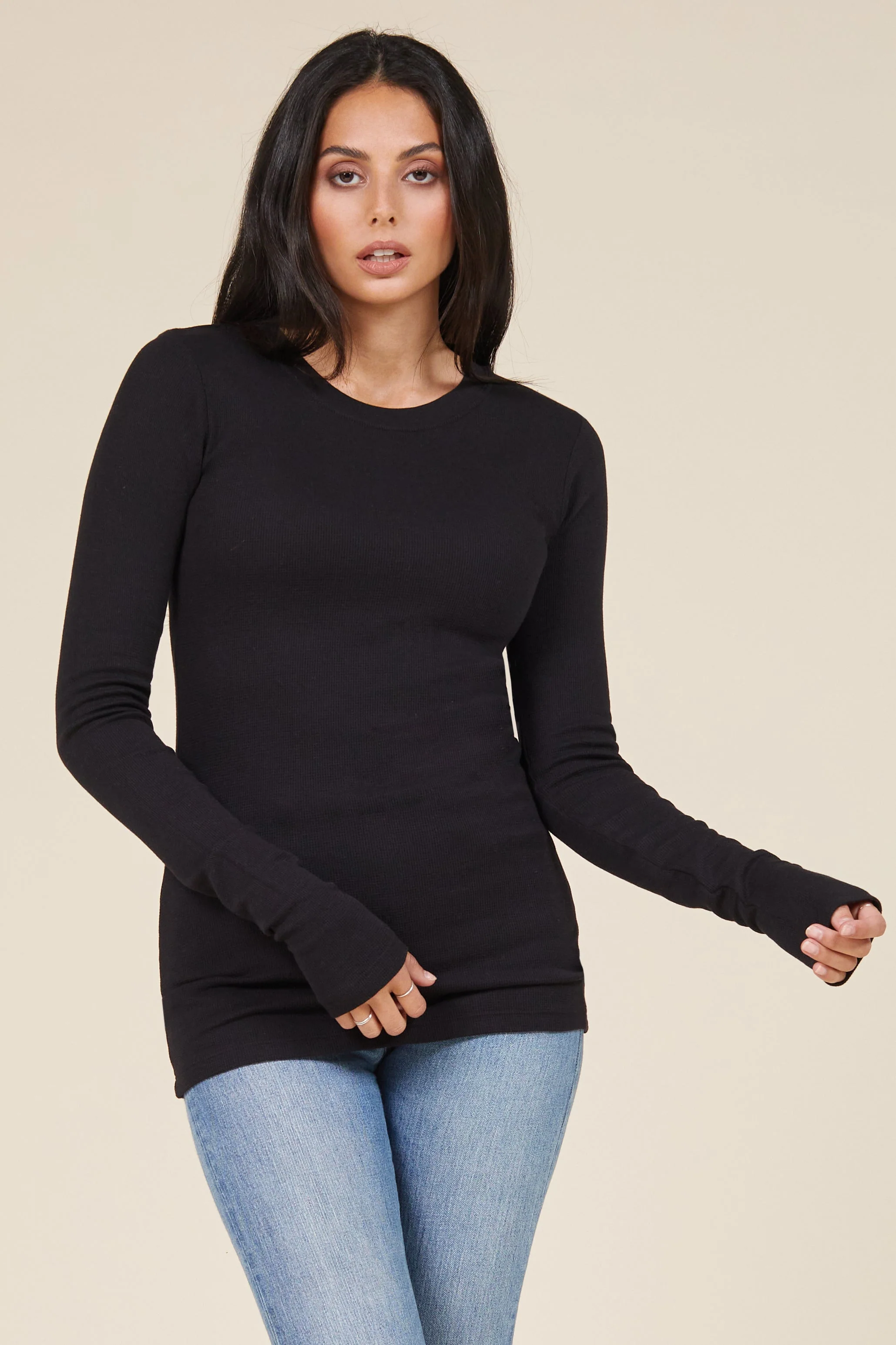 Essentials Bundle: Long Sleeve Thermal & V Neck + Scarf - Image 2