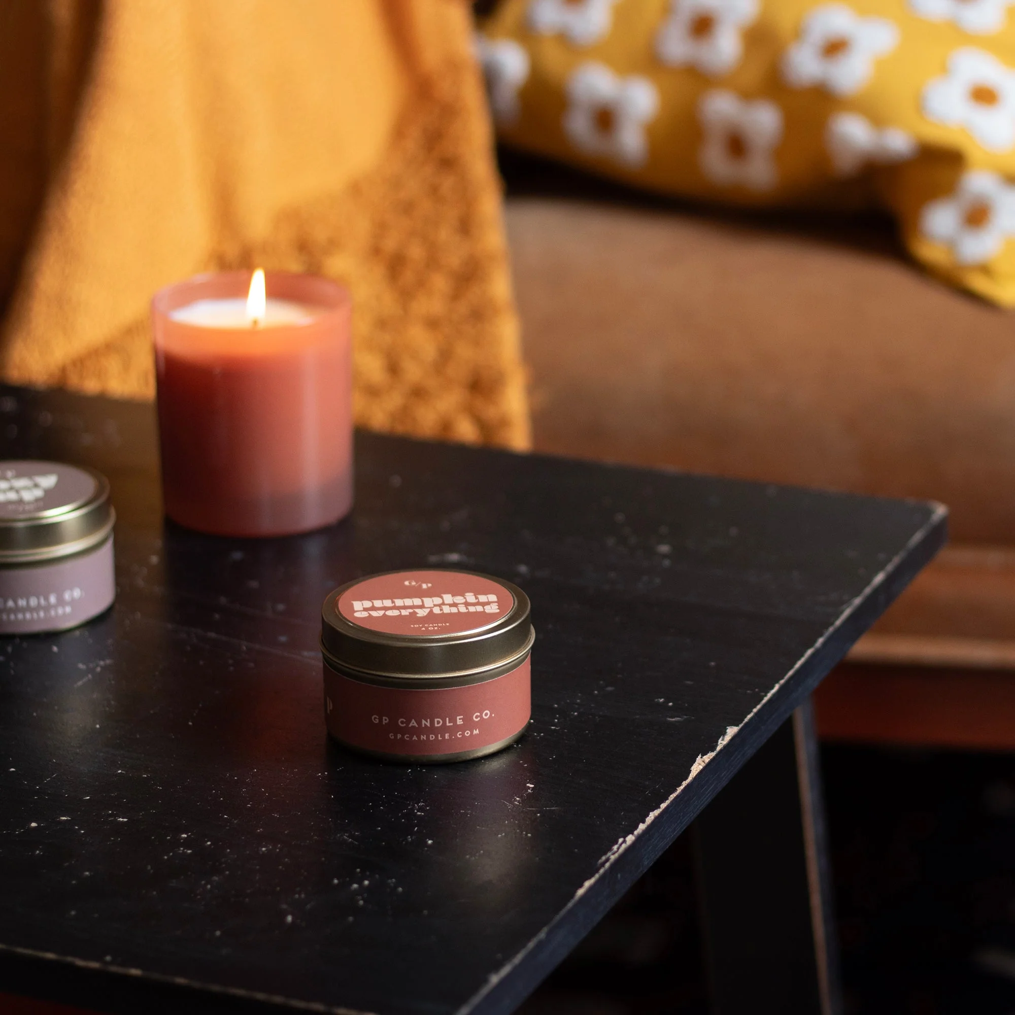 Soy Candle Fable Hue Collection - Pumpkin Sage 9 oz. - Image 4