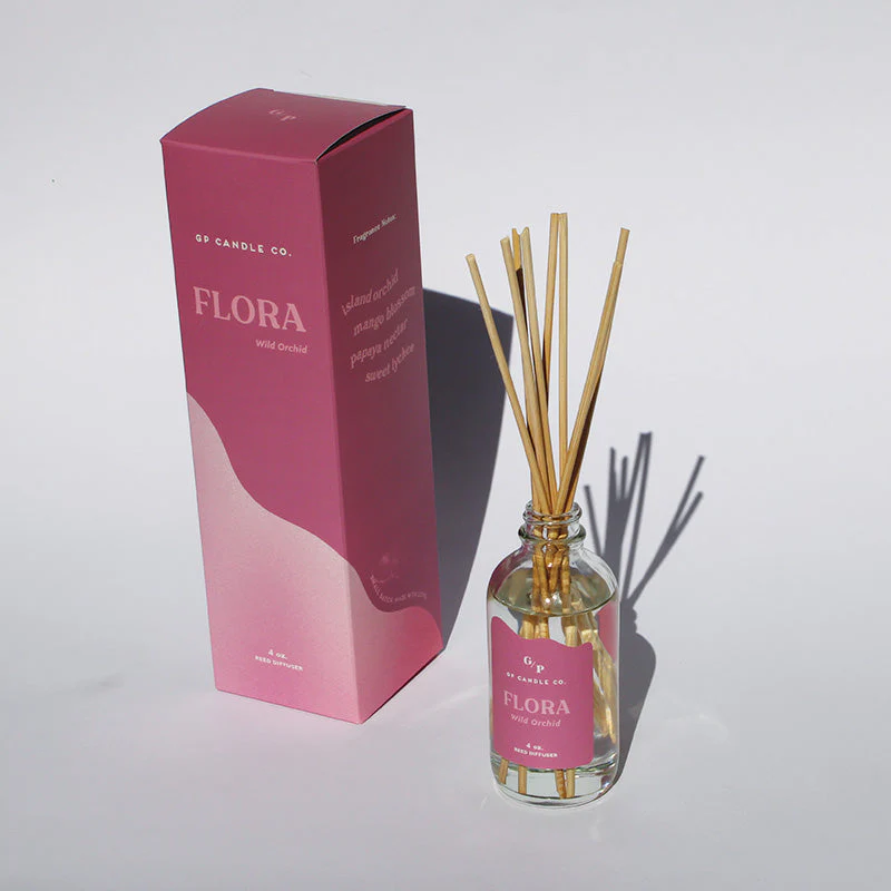 Flora 4 oz. Hue Reed Diffuser - Wild Orchid - Image 2