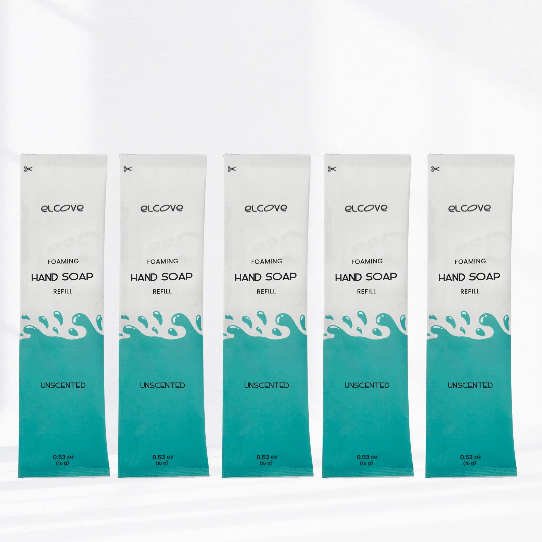 Plastic-Free Foaming Hand Soap Refills - Unscented, 5/10/15