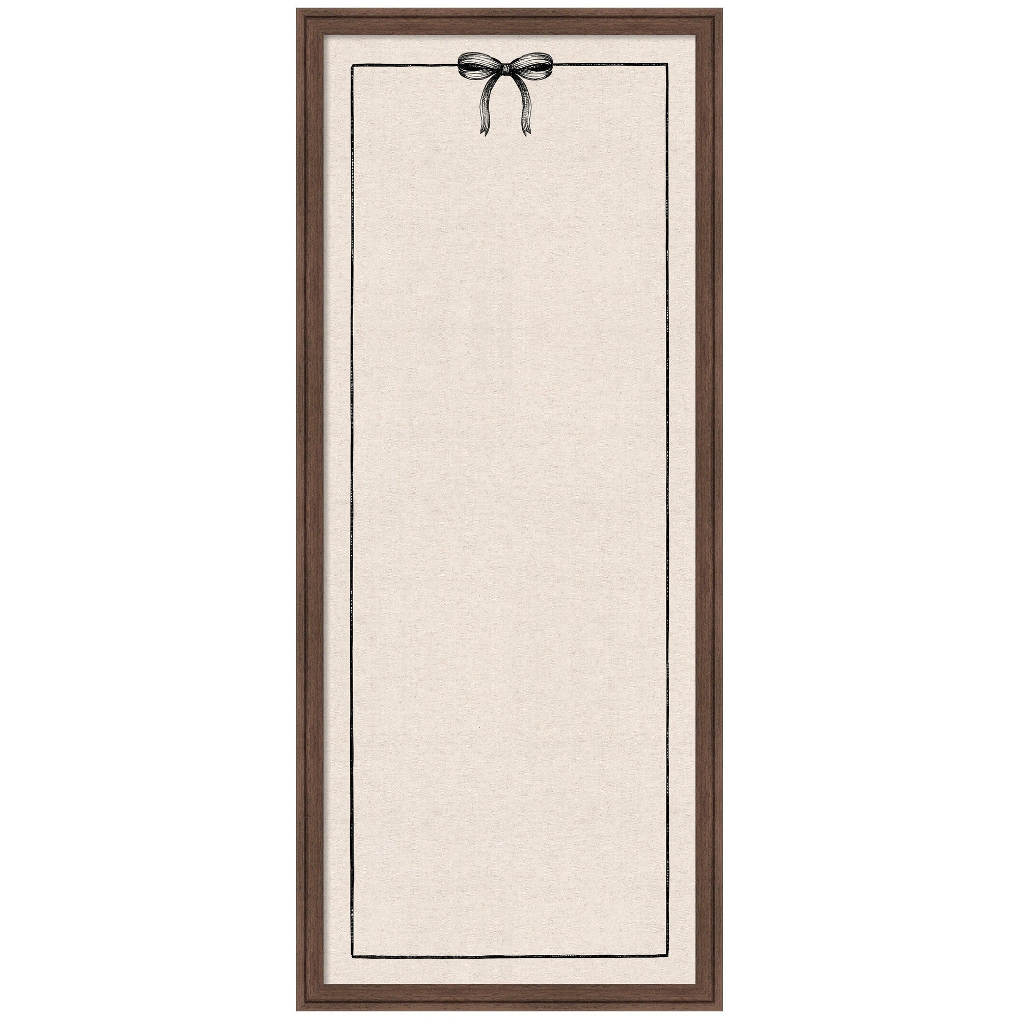 Framed Fabric Pinboard Linen Coquette Black Bow Frame Wall Organization - Image 18