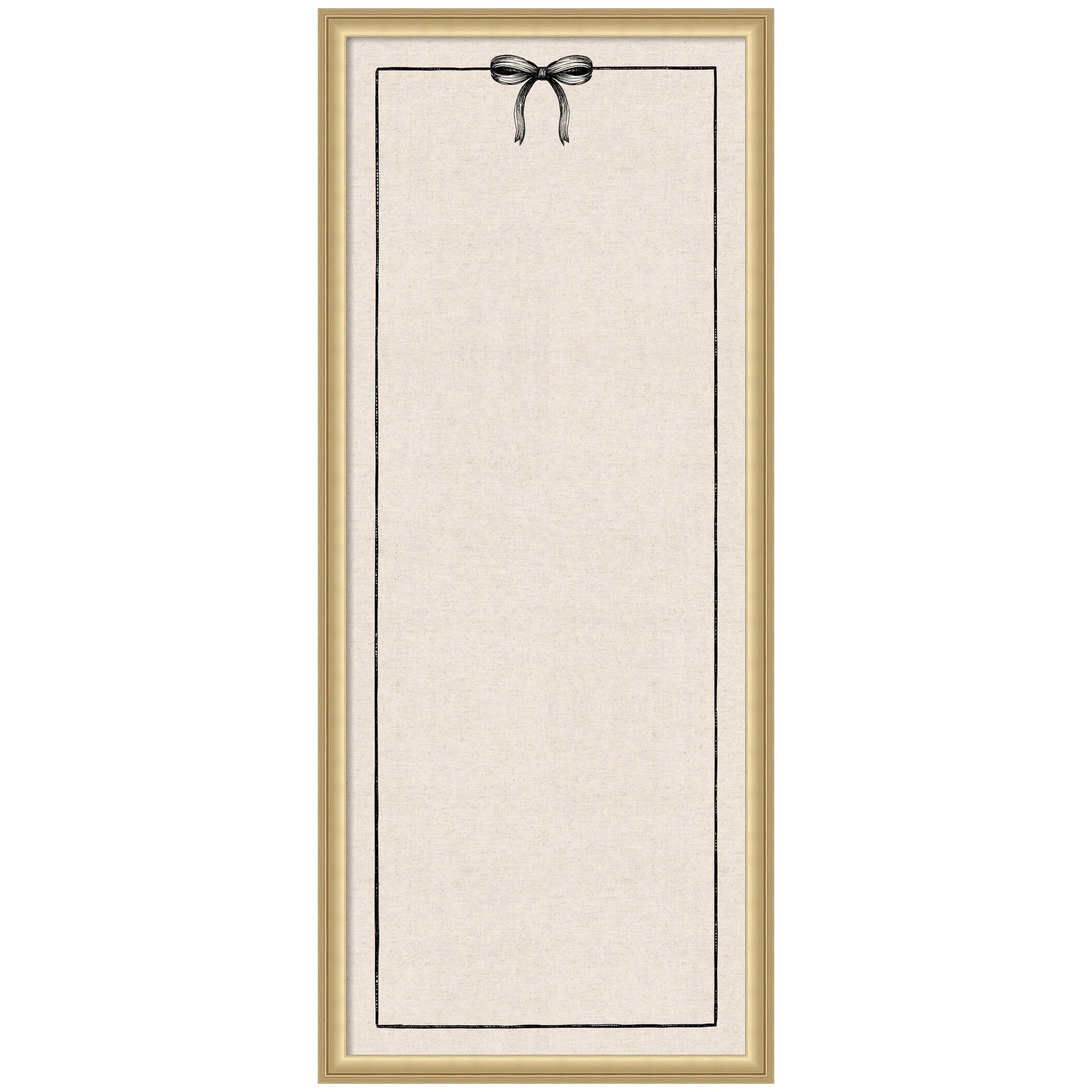 Framed Fabric Pinboard Linen Coquette Black Bow Frame Wall Organization - Image 35