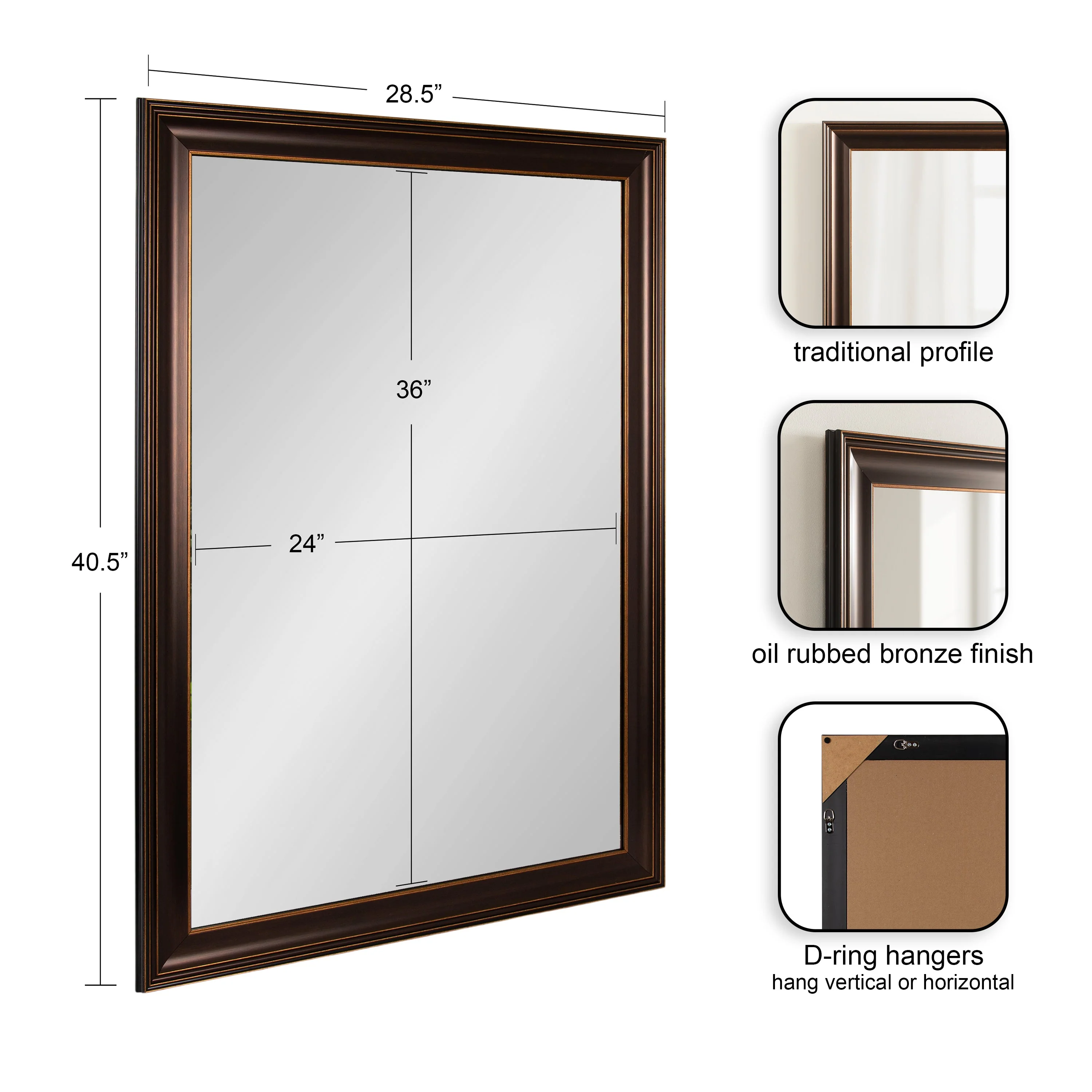 Galiano Rectangle Bathroom Wall Mirror - Image 15