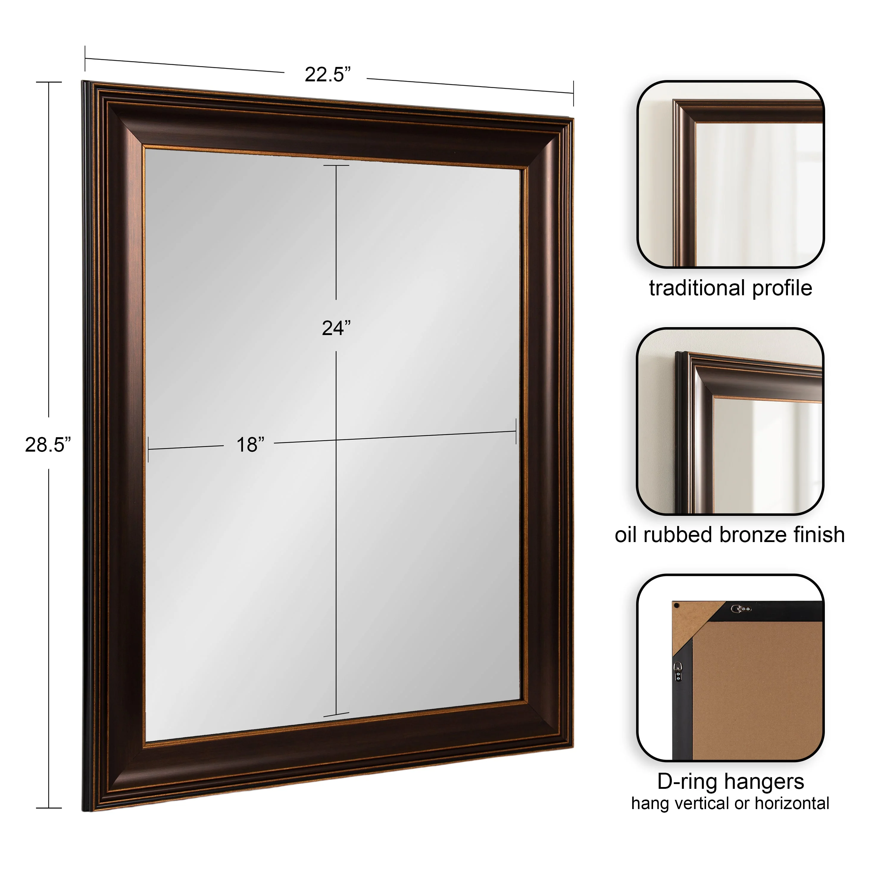 Galiano Rectangle Bathroom Wall Mirror - Image 2