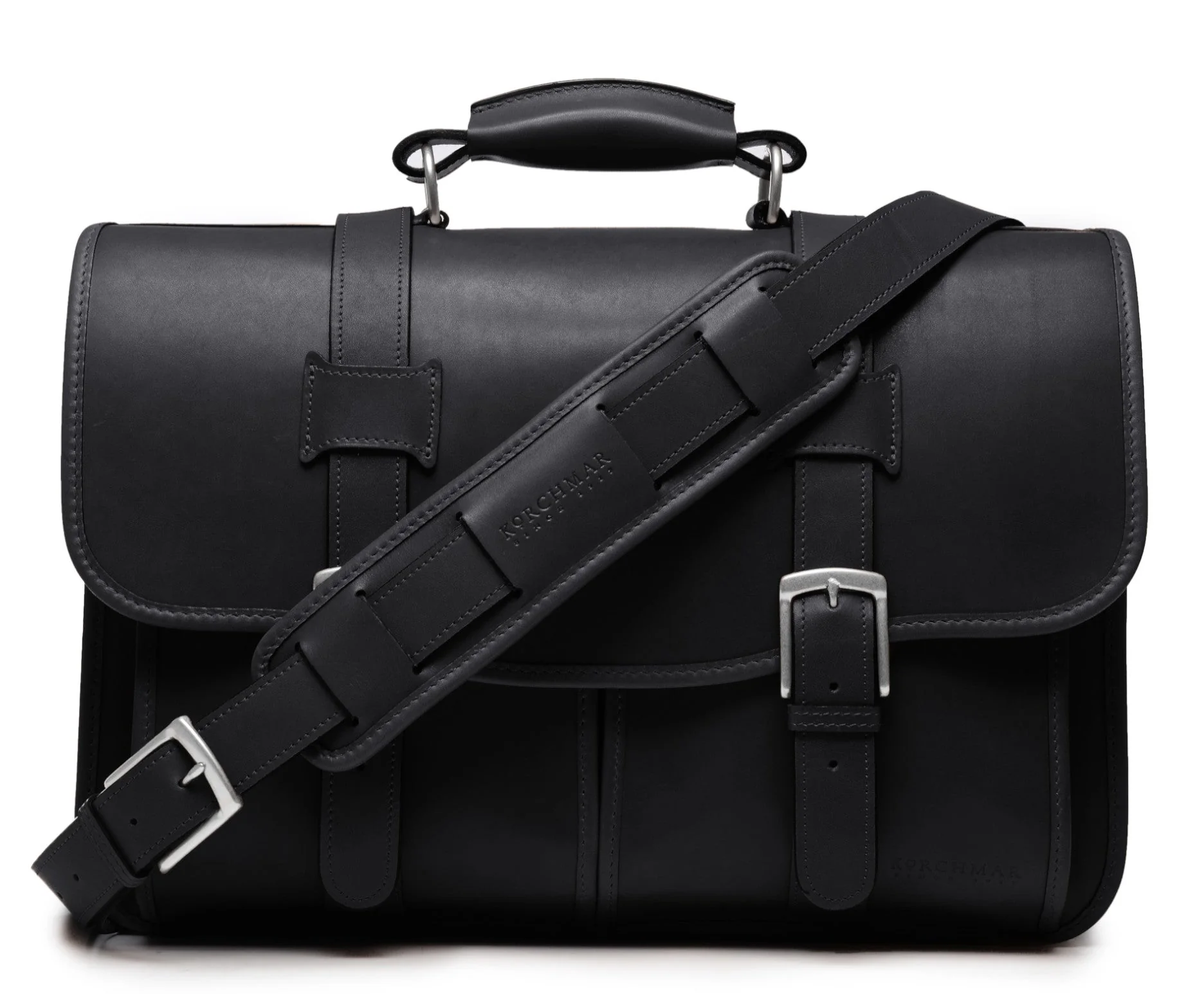 Classic Leather Garfield 15" Laptop Briefcase - Image 11