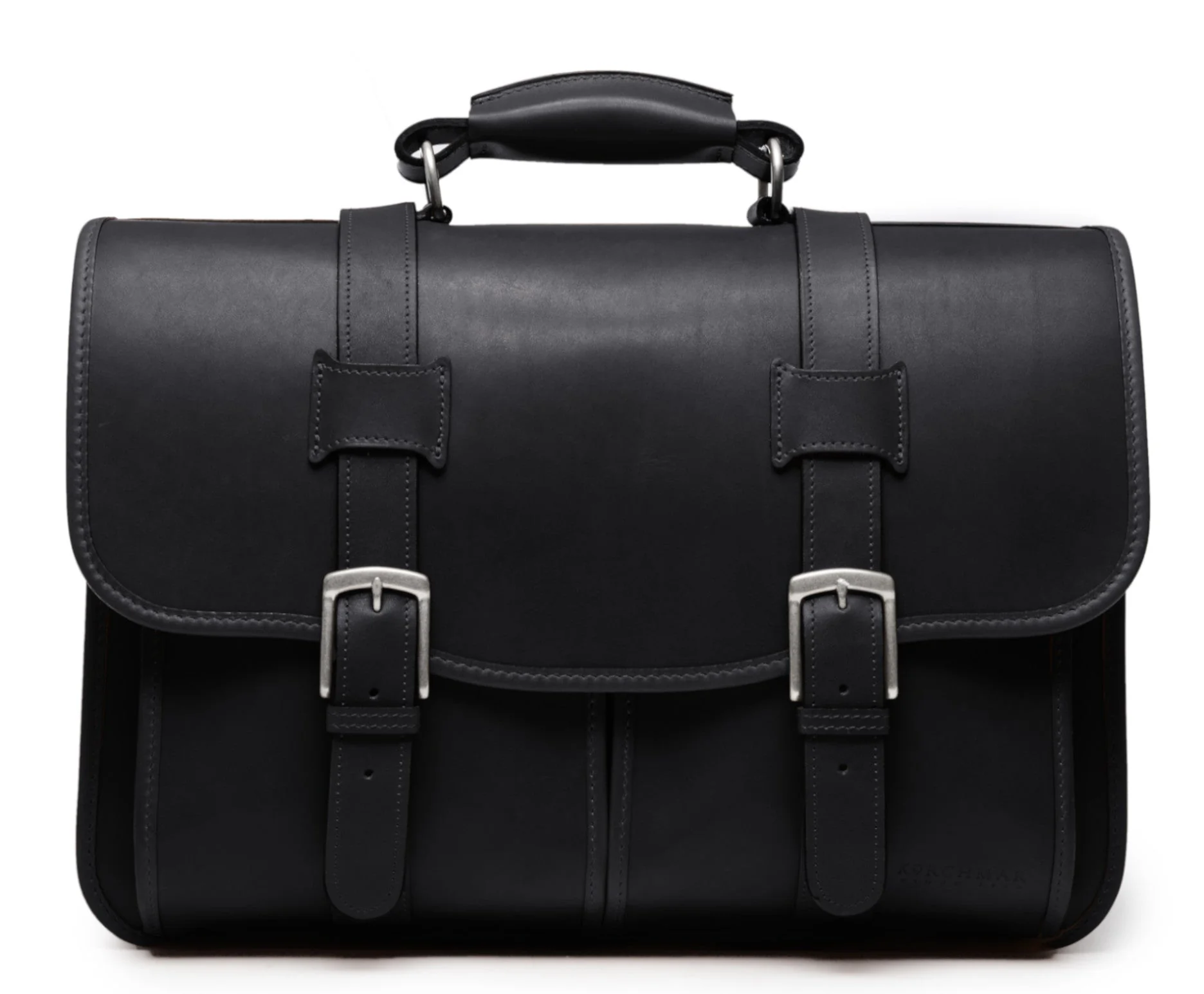Classic Leather Garfield 15" Laptop Briefcase - Image 13