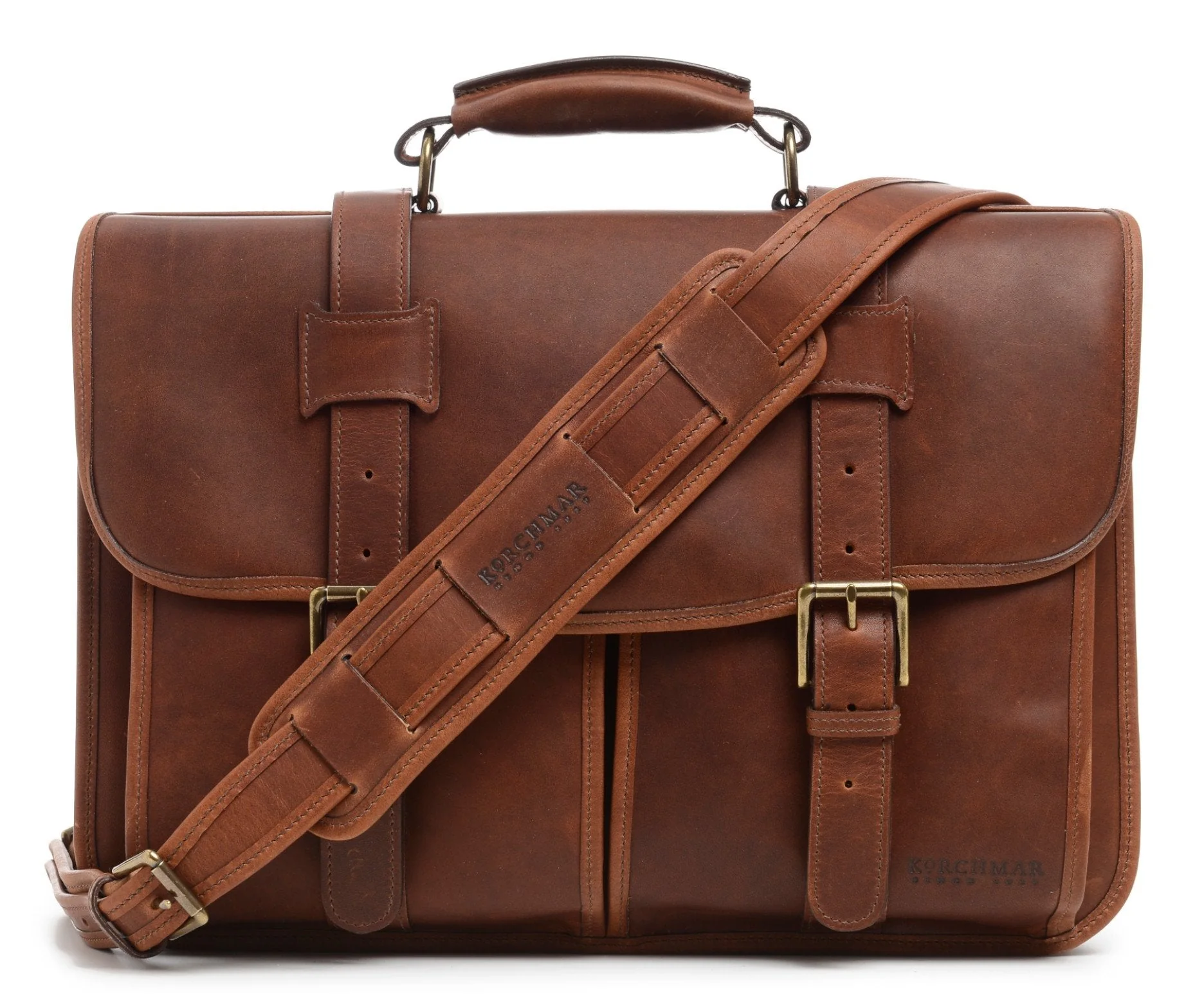 Classic Leather Garfield 15" Laptop Briefcase - Image 31
