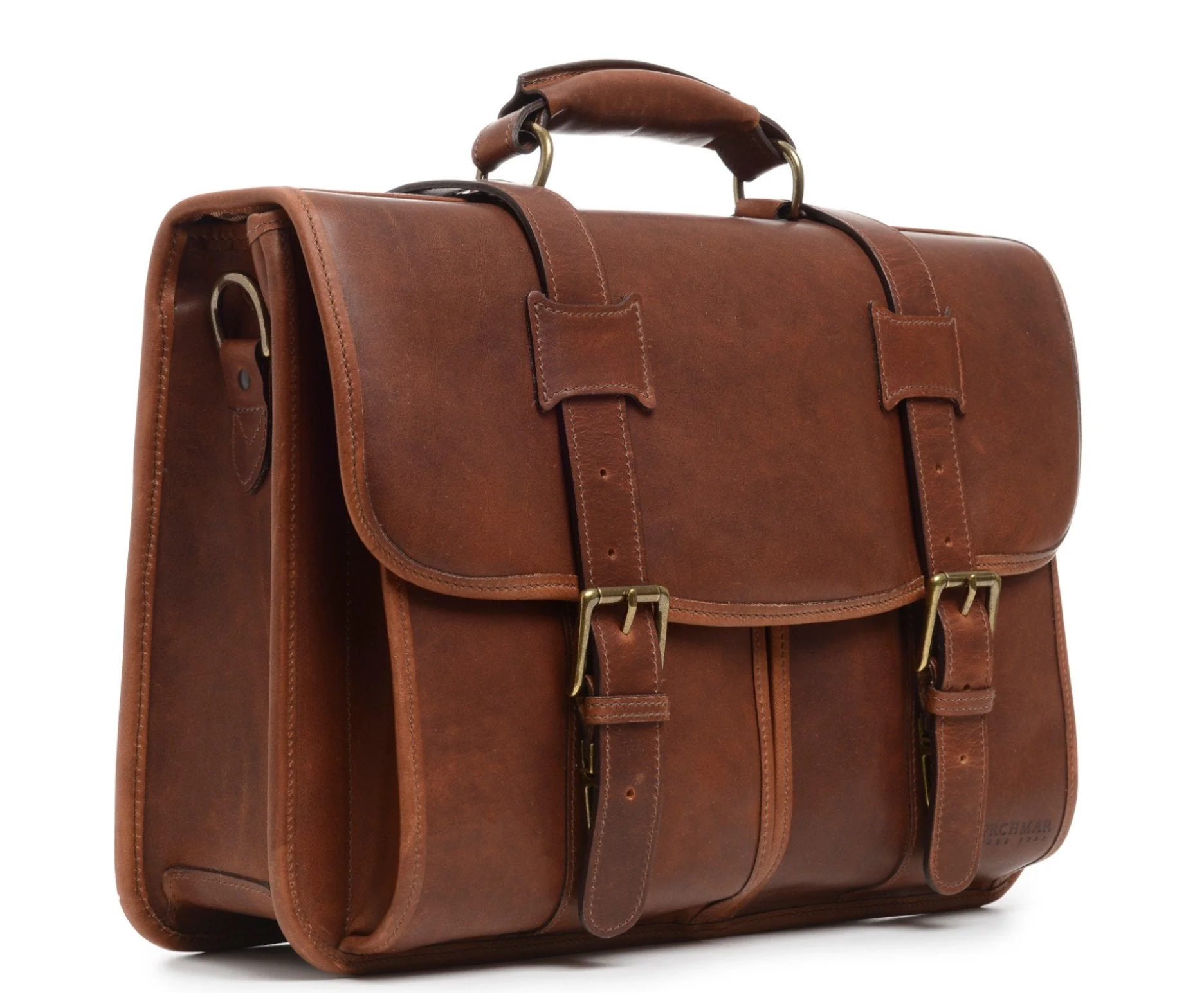 Classic Leather Garfield 15" Laptop Briefcase - Image 34