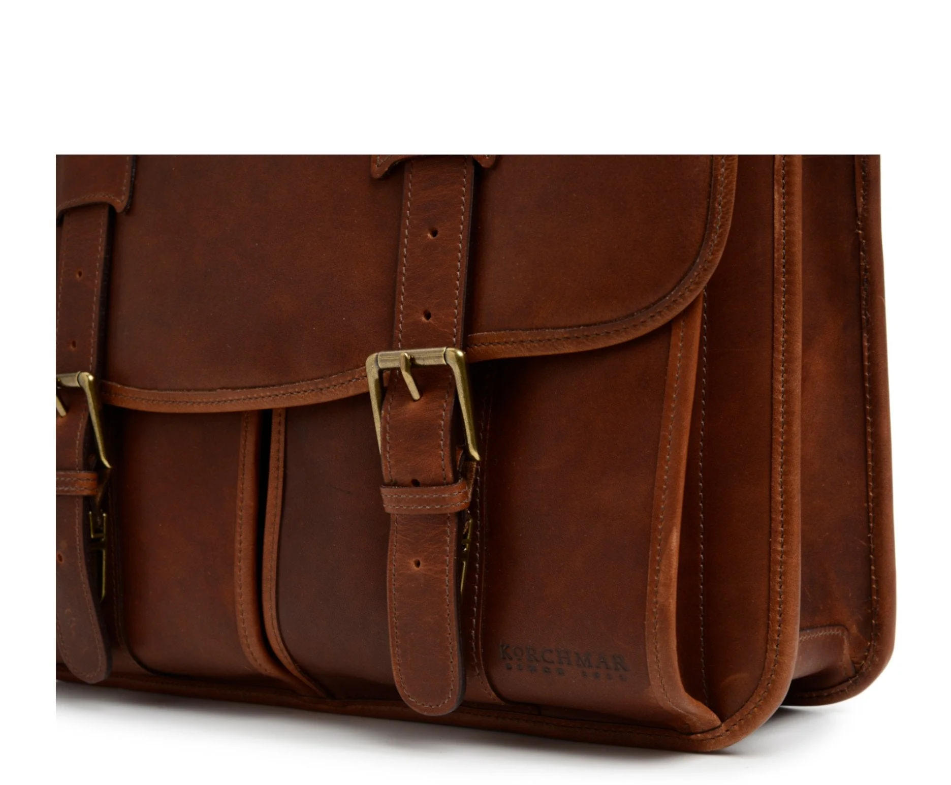 Classic Leather Garfield 15" Laptop Briefcase - Image 35