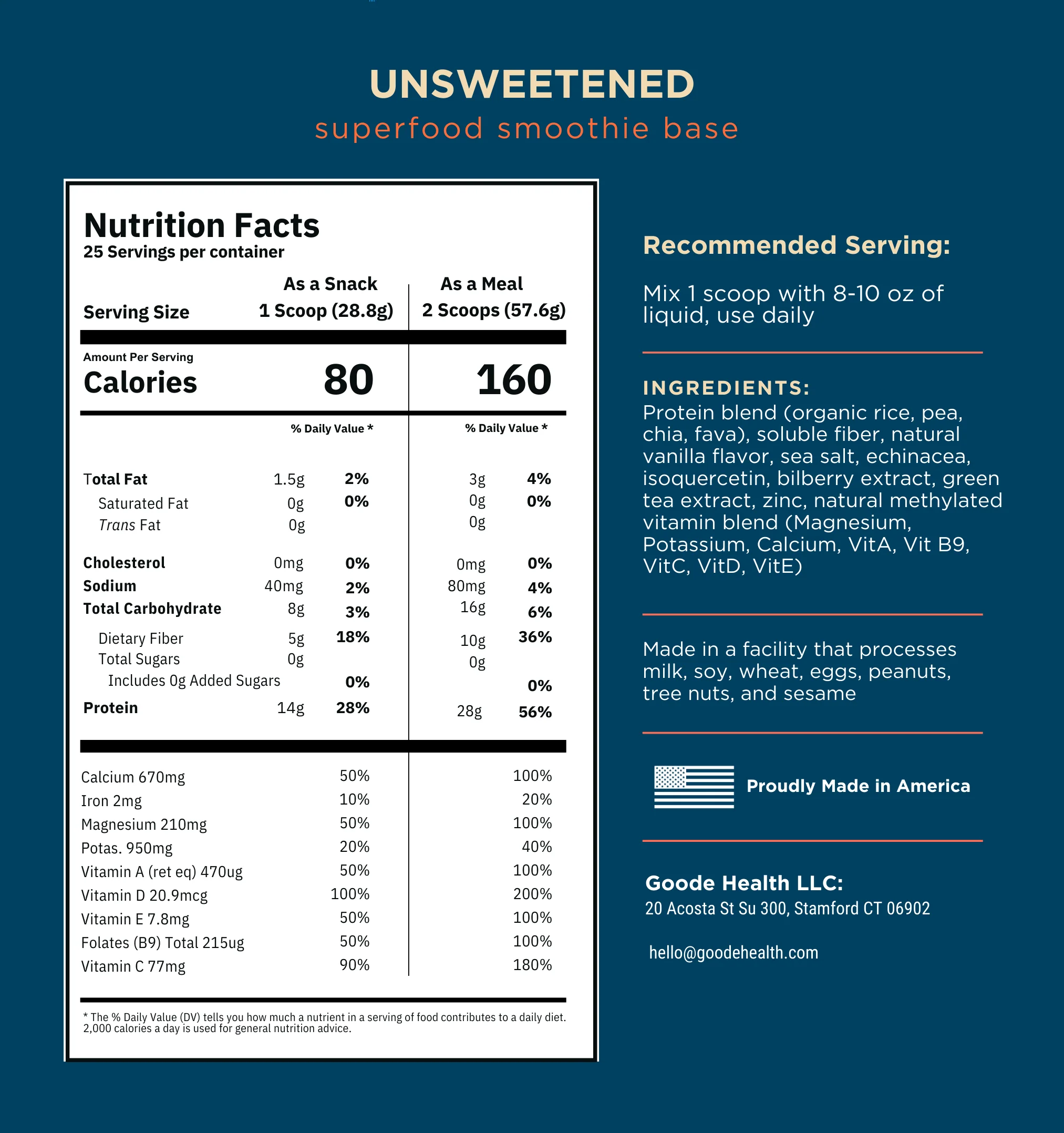Superfood Ultimate Nutrition Shake - Natural, 90 Calories - Image 11