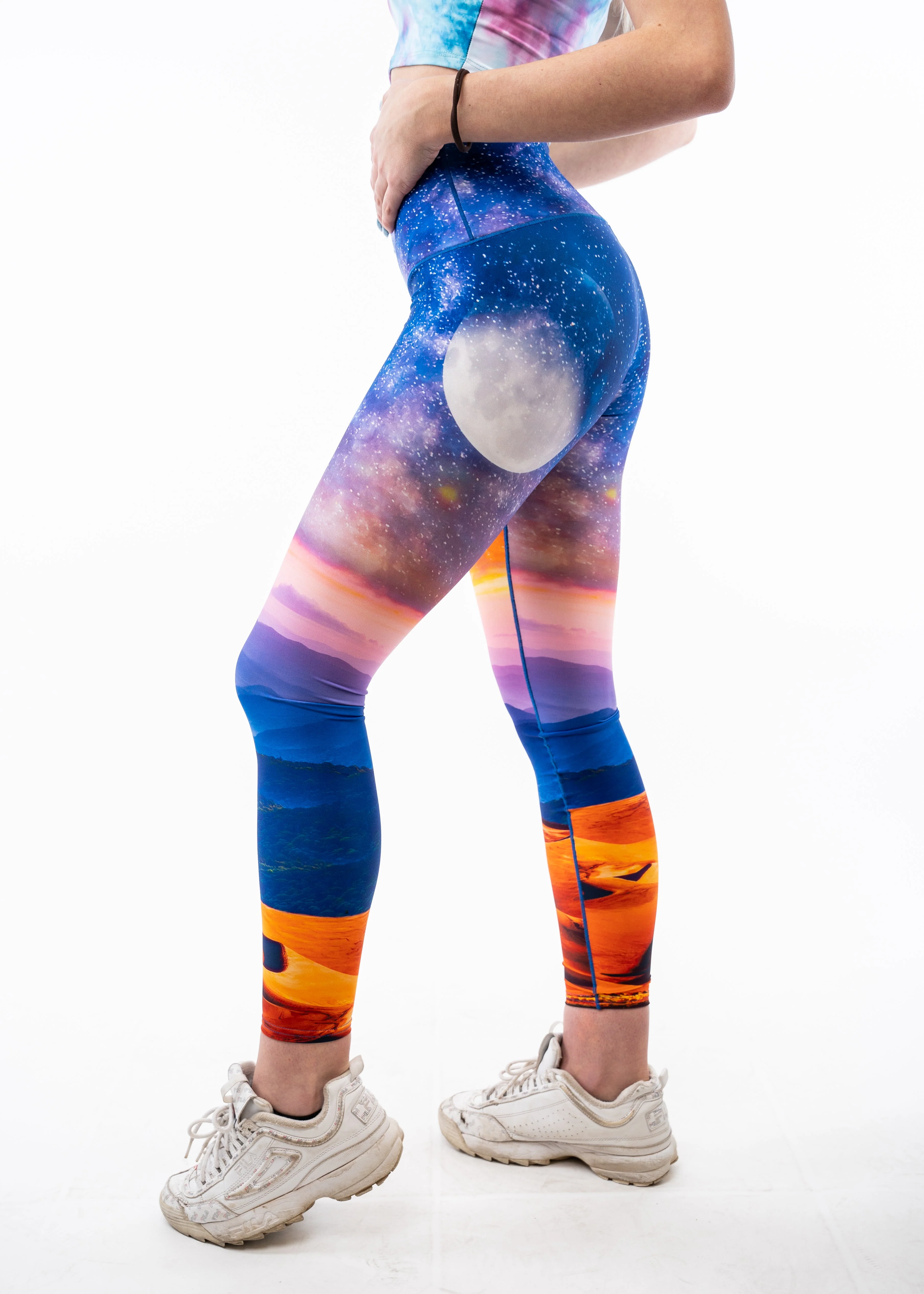 Eco-Friendly Great Sand Dunes Yoga Pants - Image 4