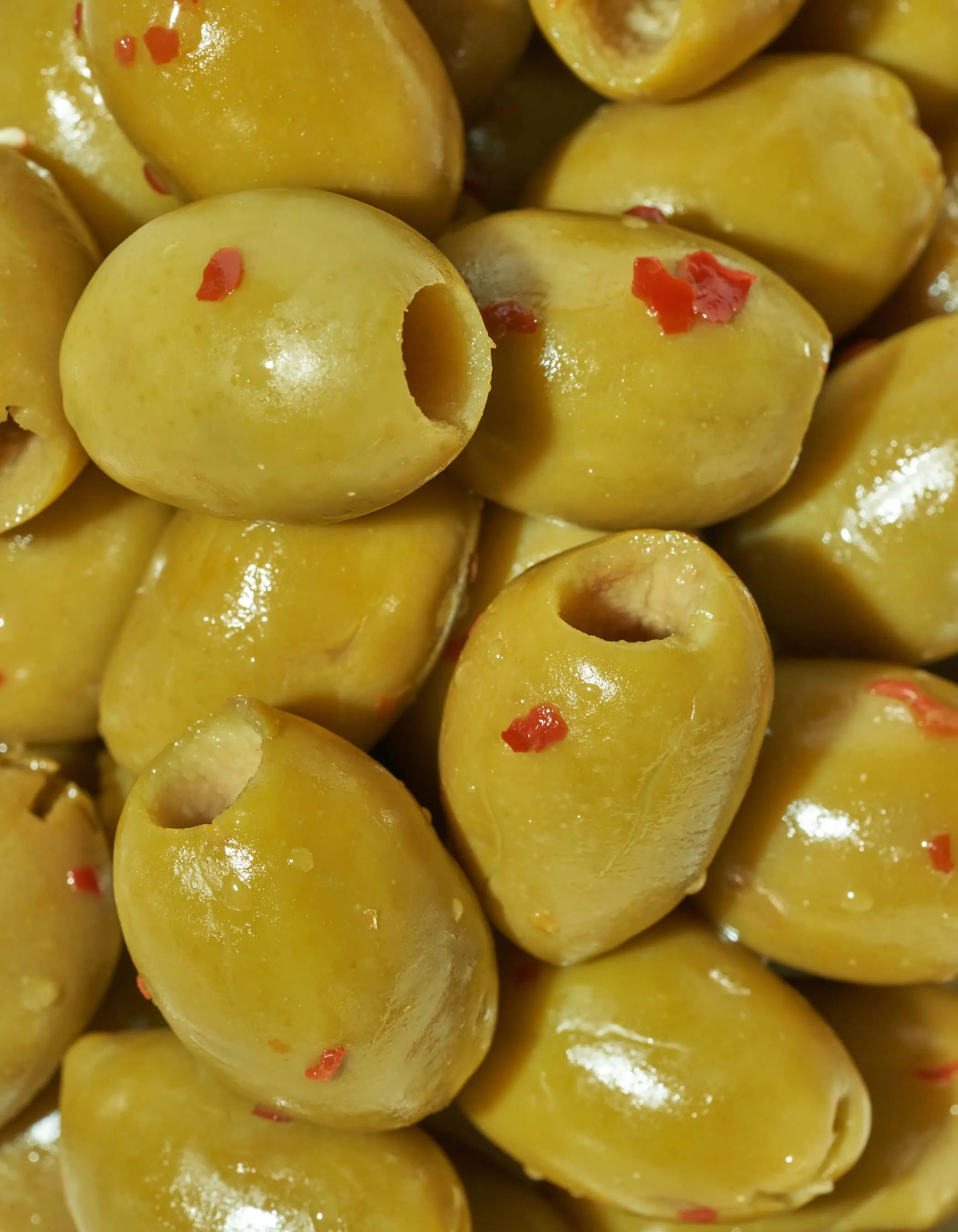 Calabrian Chili Spicy Marinated Green Olives - (6) 4oz Pouches - Image 2
