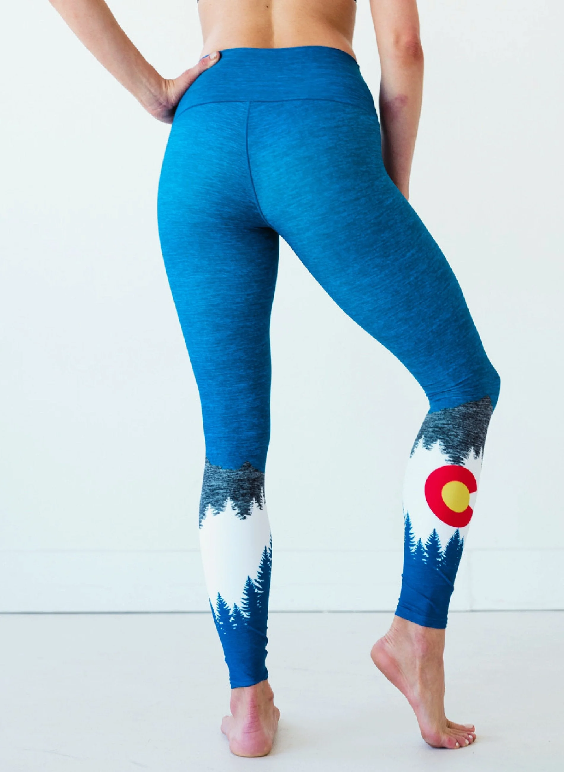 Eco-Friendly Heather Native Yoga Pants - Image 2