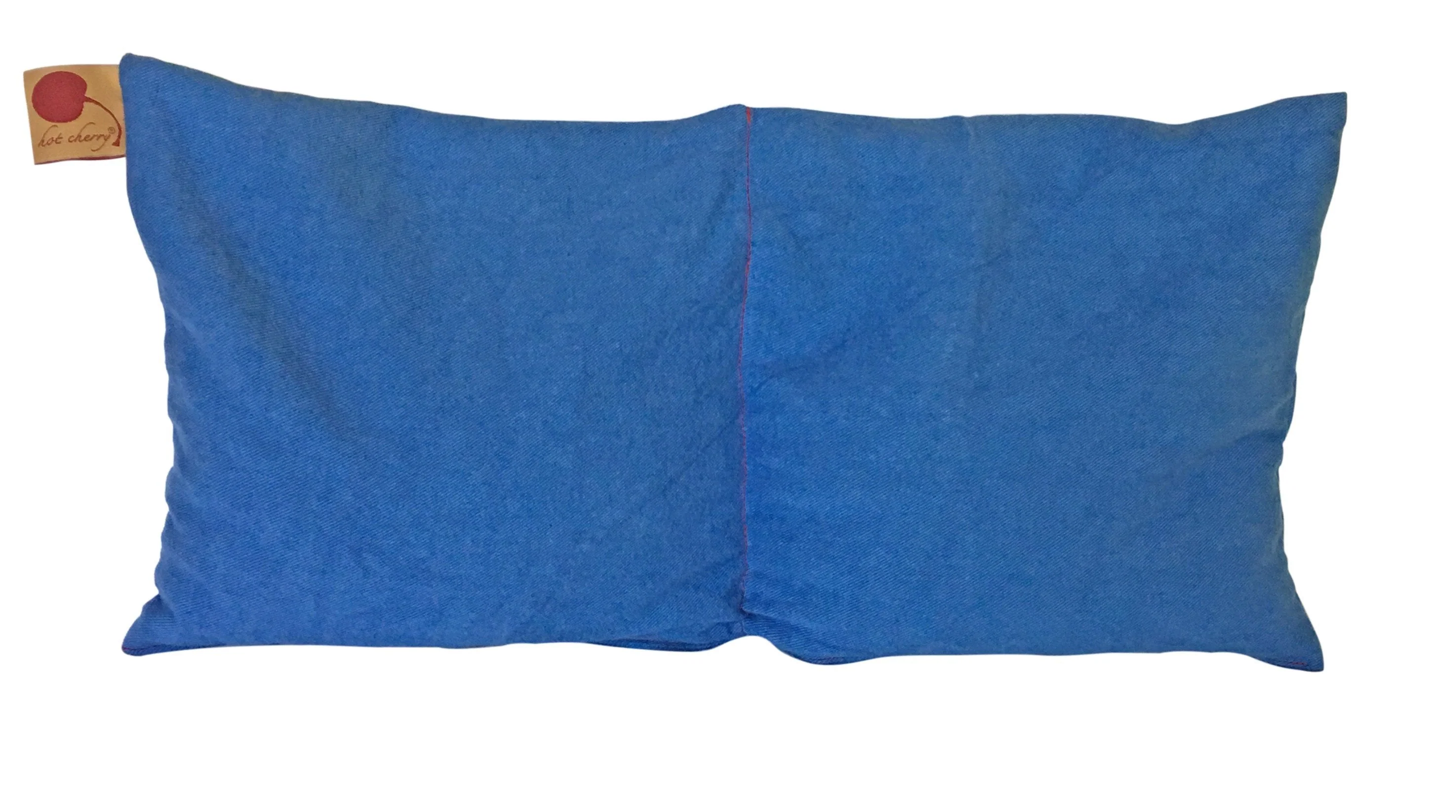 Hot Cherry Double Square Pillow - Blue Denim - Image 3