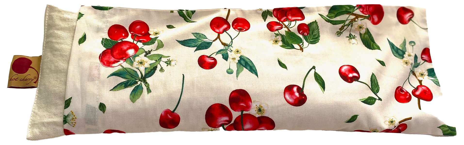 Hot Cherry Cervical Neck Pillow - Natural Denim