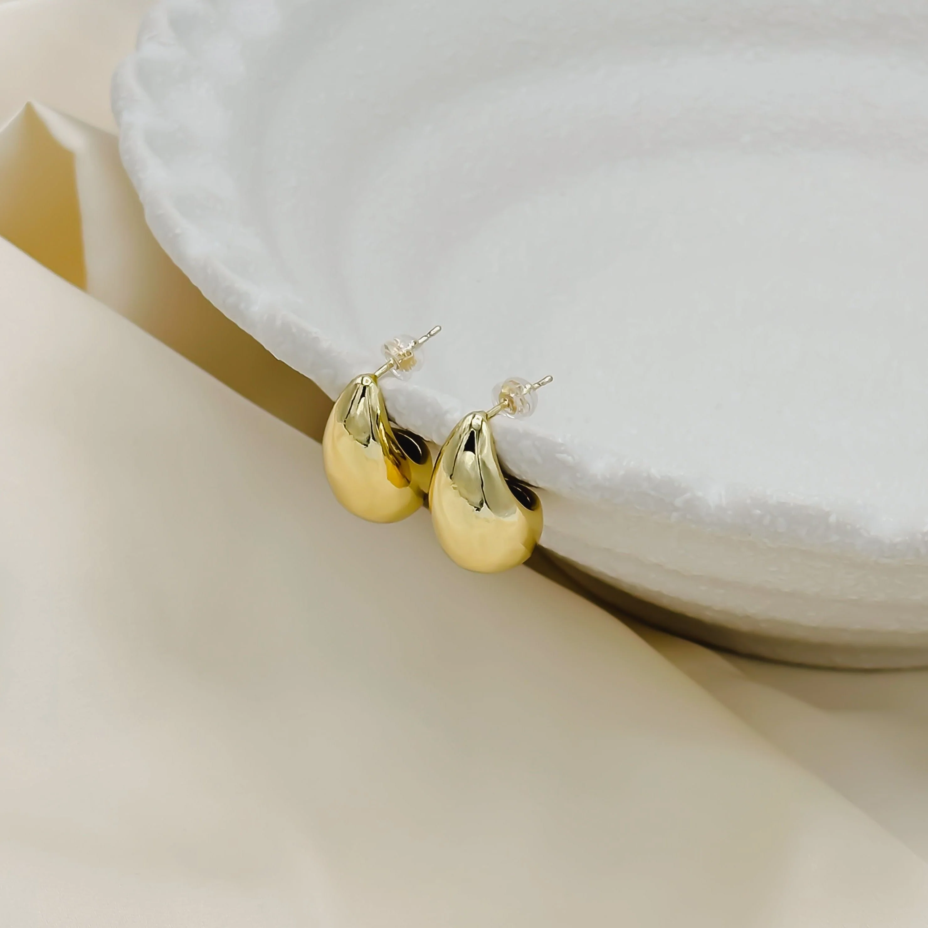 Inez Dome Hoop Earring