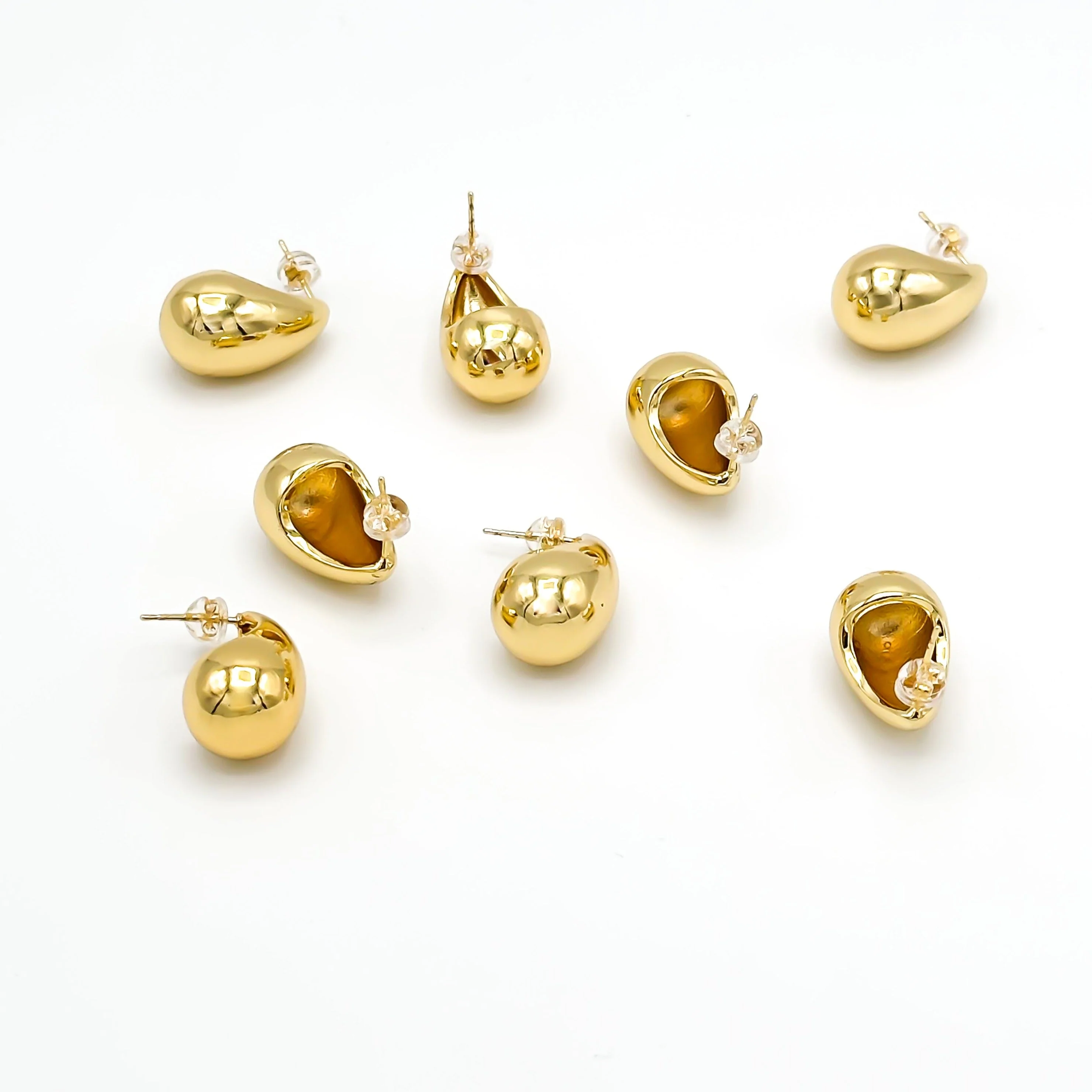 Inez Dome Hoop Earring - Image 3