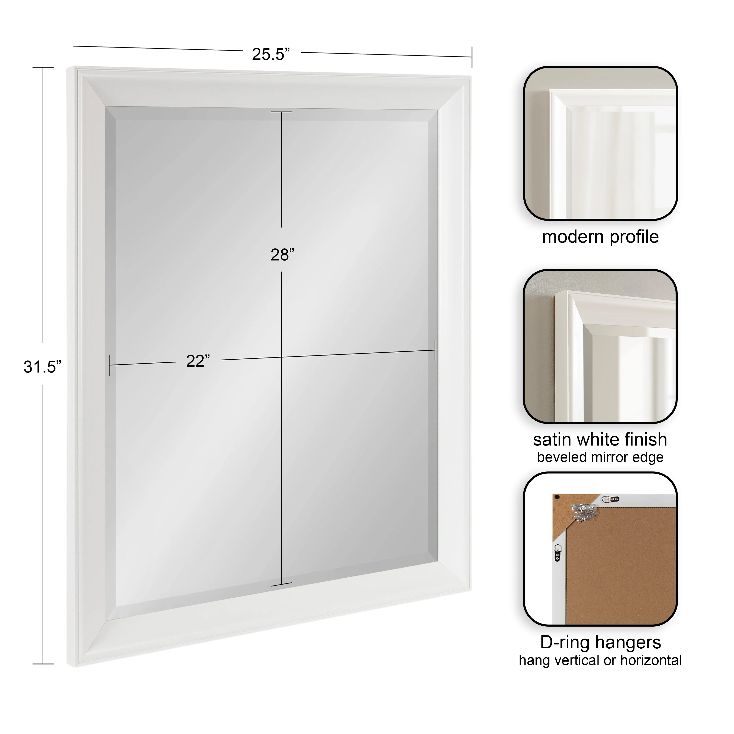 Kalla Rectangle Bathroom Wall Mirror - Image 13