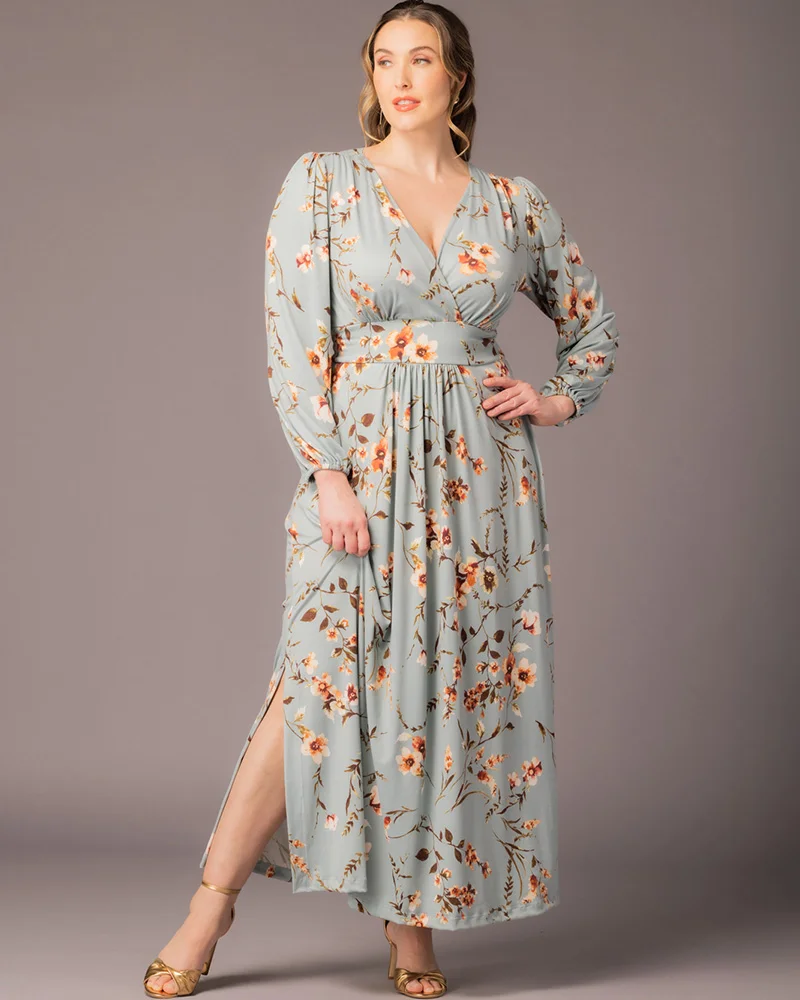Plus Size Kelsey Long Sleeve Maxi Dress - Image 14