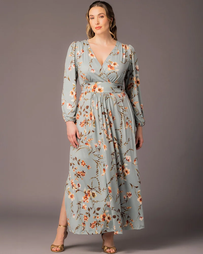 Plus Size Kelsey Long Sleeve Maxi Dress - Image 15