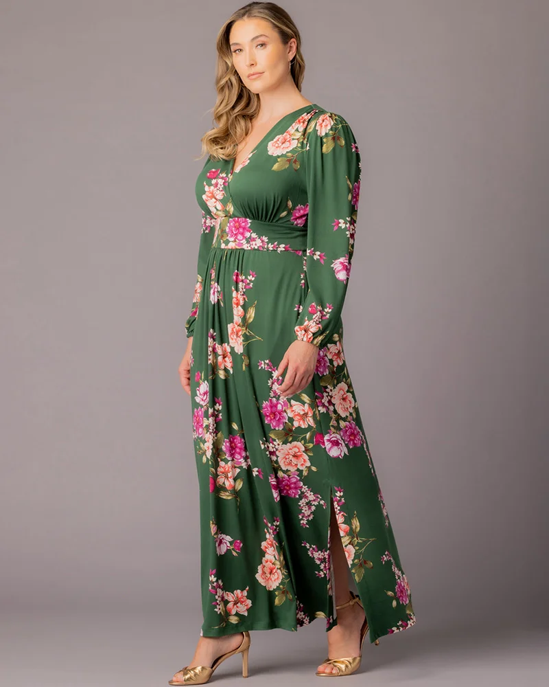 Plus Size Kelsey Long Sleeve Maxi Dress - Image 21