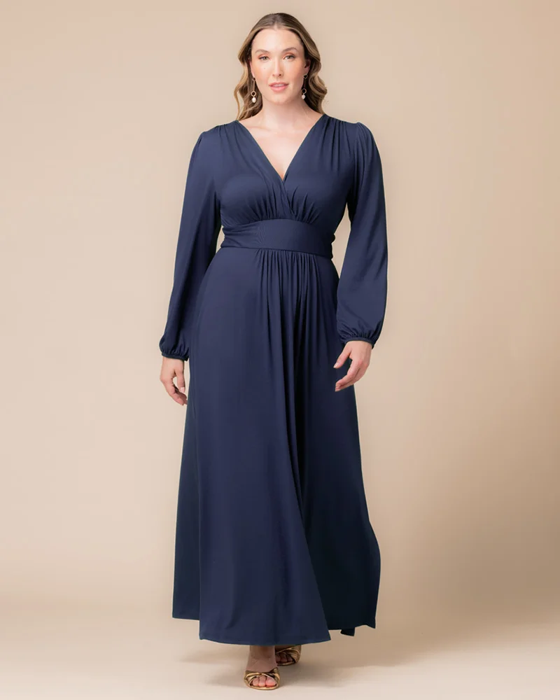 Plus Size Kelsey Long Sleeve Maxi Dress - Image 25