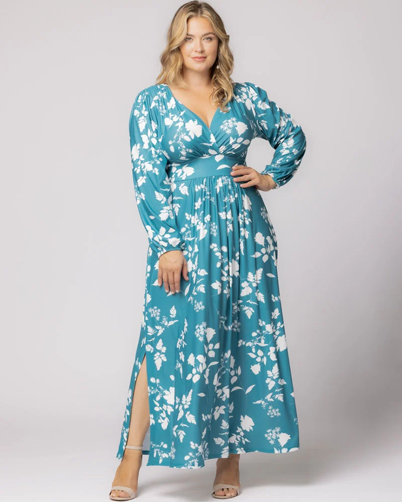 Plus Size Kelsey Long Sleeve Maxi Dress - Image 29