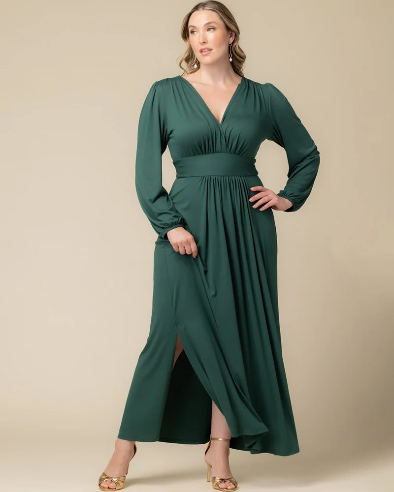 Plus Size Kelsey Long Sleeve Maxi Dress - Image 3