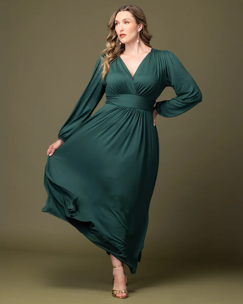 Plus Size Kelsey Long Sleeve Maxi Dress - Image 7