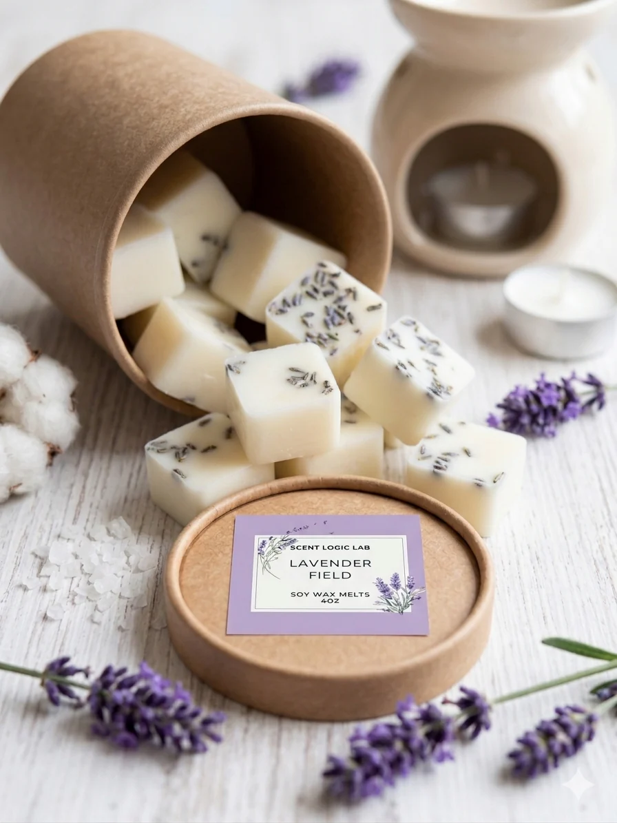 Lavender Soy Wax Melt - Flame-Free Aromatherapy 4 Oz