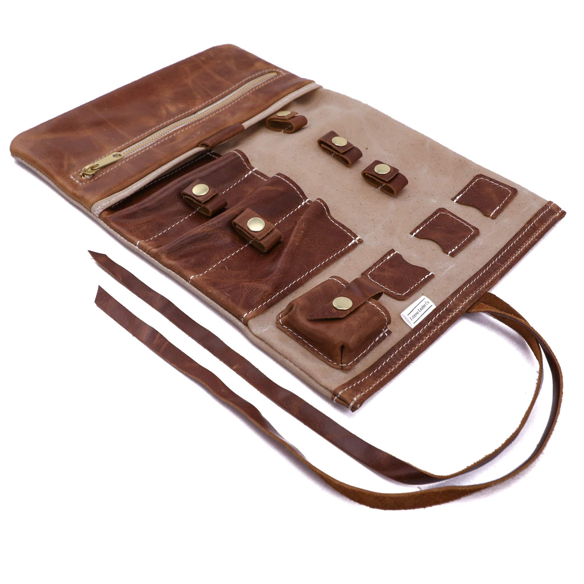 Leather and Canvas Tech Roll - Image 2