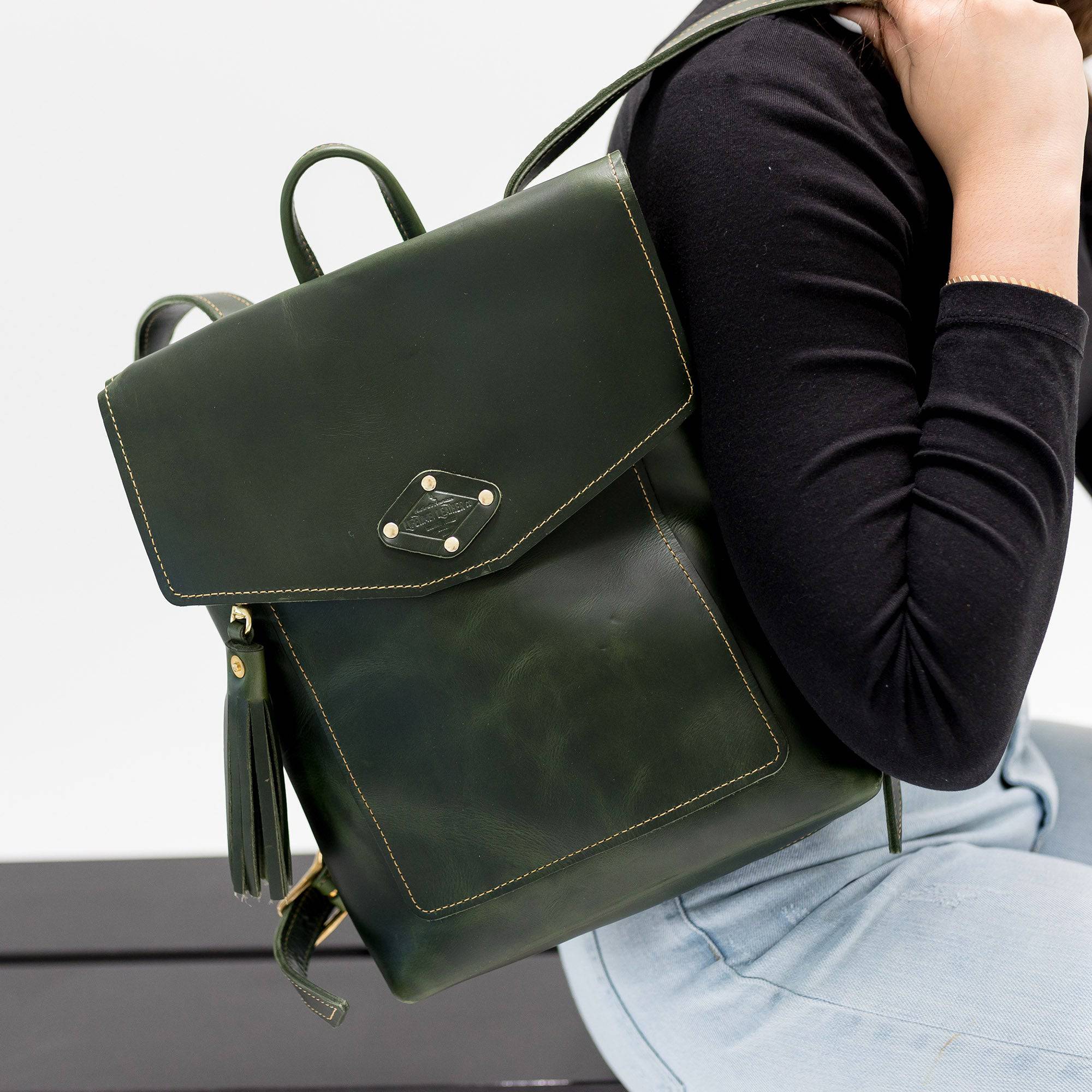 Premium Leather Rucksack - Image 8