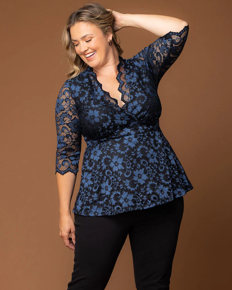Plus Size Limited Edition Luxe Lace Top - Image 14