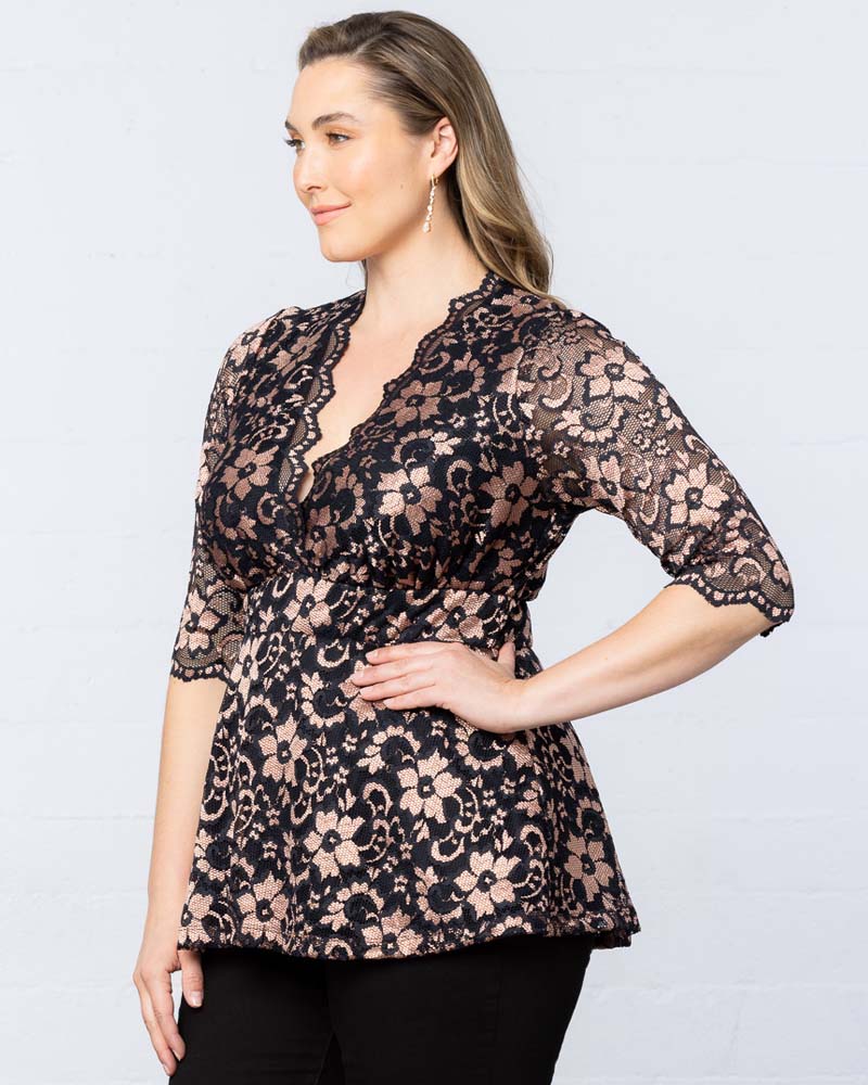 Plus Size Limited Edition Luxe Lace Top - Image 4