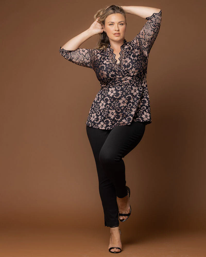 Plus Size Limited Edition Luxe Lace Top - Image 8