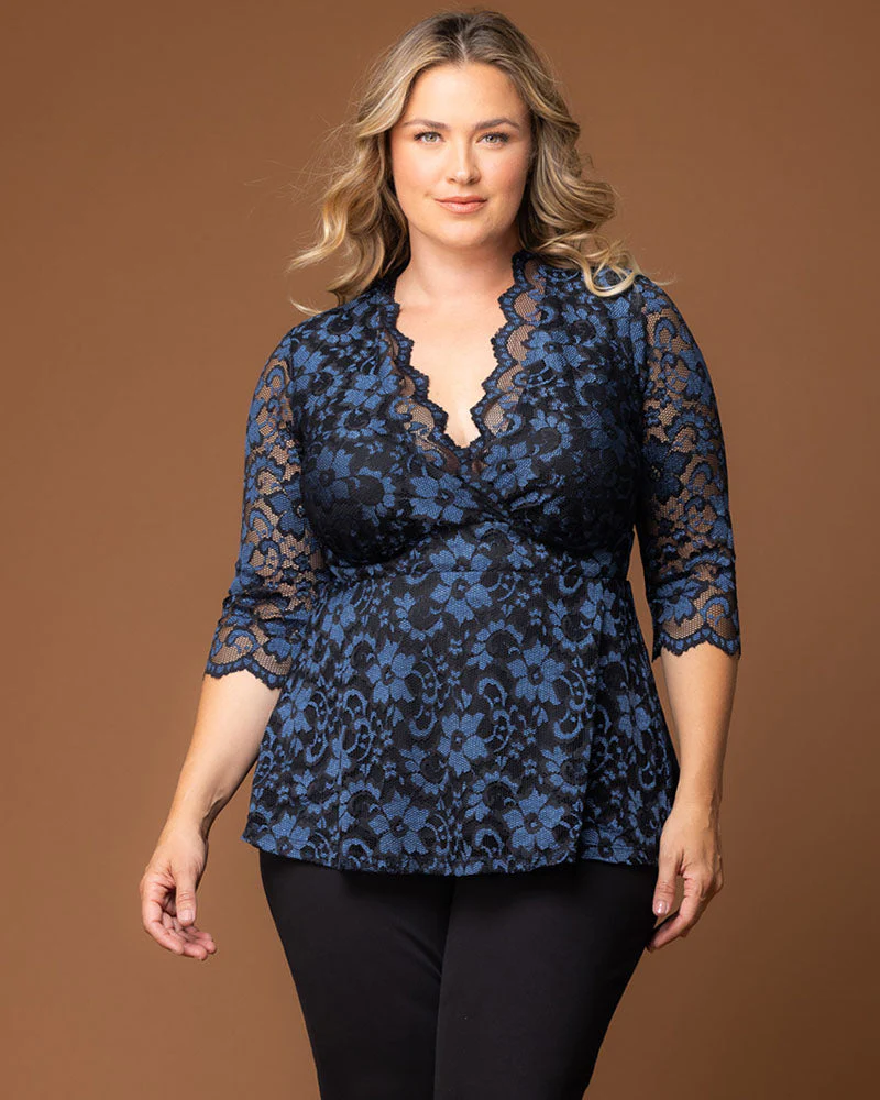 Plus Size Limited Edition Luxe Lace Top - Image 9