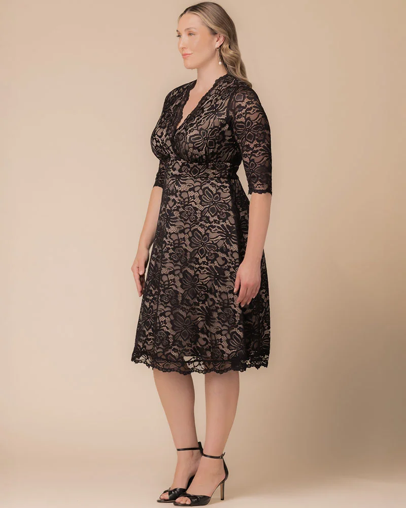 Plus Size Mademoiselle Lace Cocktail Dress - Image 34
