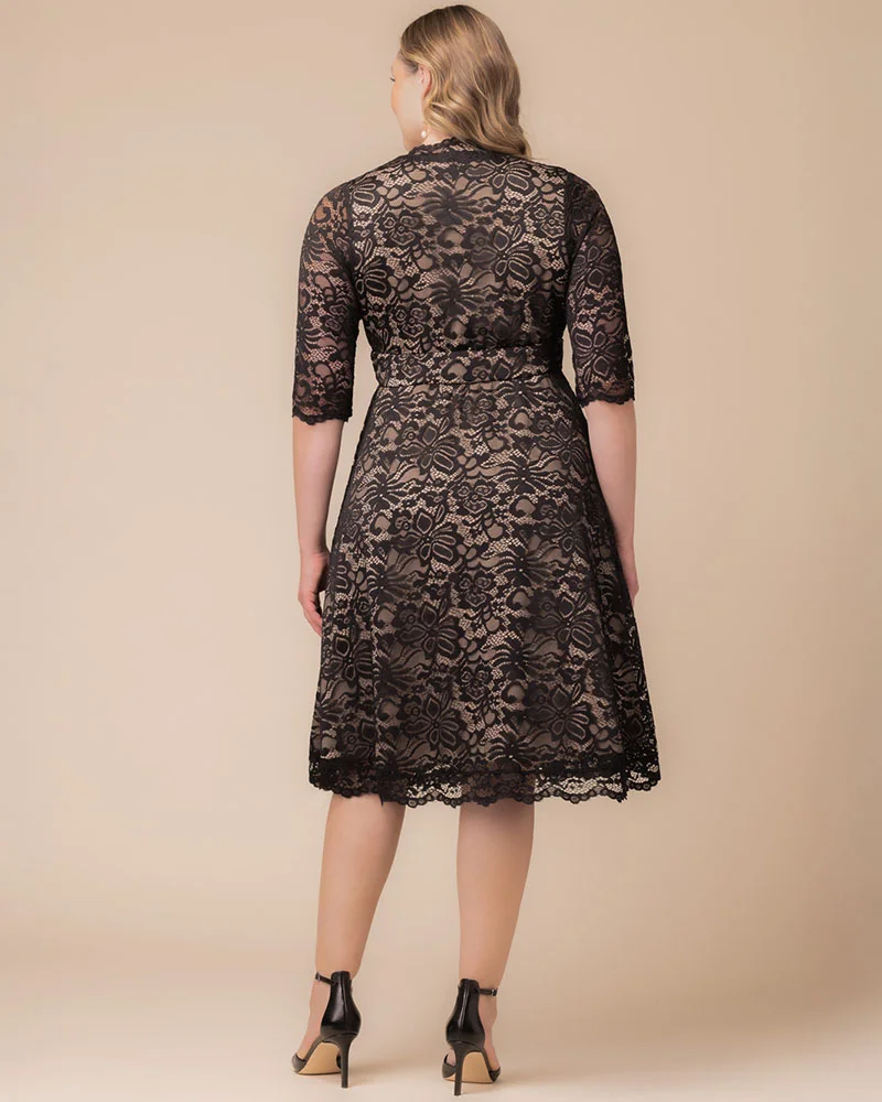 Plus Size Mademoiselle Lace Cocktail Dress - Image 35