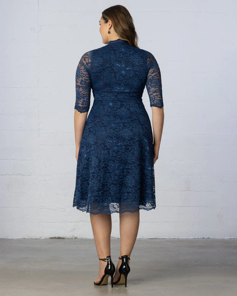 Plus Size Mademoiselle Lace Cocktail Dress - Image 4