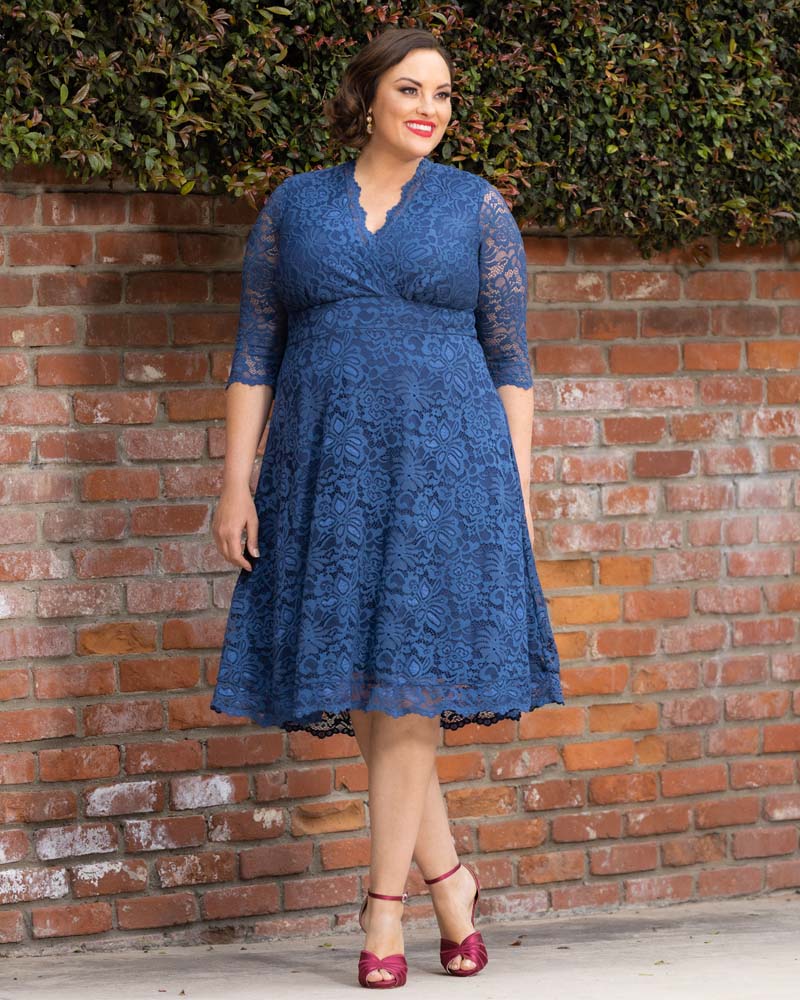 Plus Size Mademoiselle Lace Cocktail Dress - Image 6