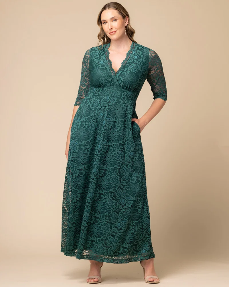 Plus Size Maria Lace Evening Gown - Image 10
