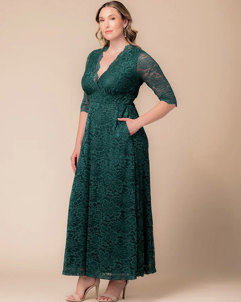 Plus Size Maria Lace Evening Gown - Image 12