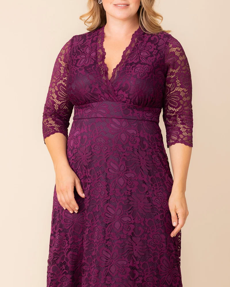 Plus Size Maria Lace Evening Gown - Image 20
