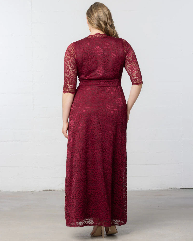 Plus Size Maria Lace Evening Gown - Image 24